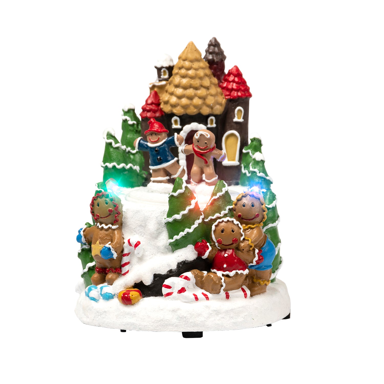 VESTIAMO CASA GRAN NATALE - La Magica Pista di Ghiaccio - h17,5 cm diametro 14 cm